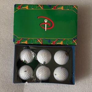 Disney Character White Golf Ball Gift Set with Logo Box
